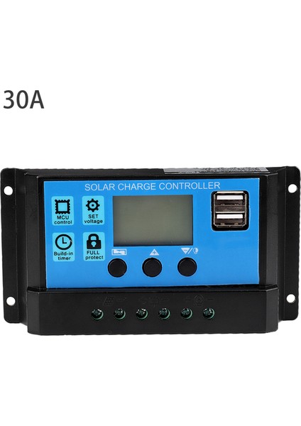 30A 12 V 24 V Oto Solar Şarj Regülatörü Pwm Denetleyici (30A) (Yurt Dışından)