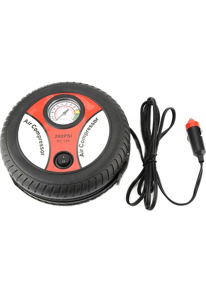 12V Taşınabilir Araba Hava Kompresör Pompası Görsel Lastik Basınç Göstergesi Motosiklet Bisiklet Lastik Şişirme (Yurt Dışından) fiyatları