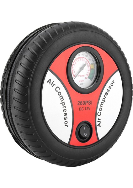 12V Taşınabilir Araba Hava Kompresör Pompası Görsel Lastik Basınç Göstergesi Motosiklet Bisiklet Lastik Şişirme (Yurt Dışından) modelleri