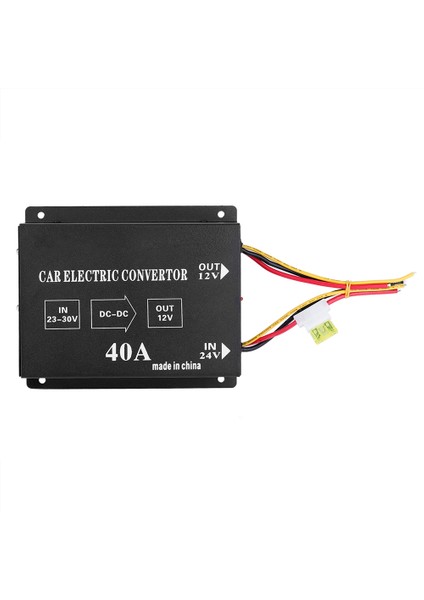Araba Kamyon 40A 480W Dc 24V Için 12V Güç Dönüştürücü Elektrik Gerilim Düşürücü Adım Aşağı Trafo (Yurt Dışından)