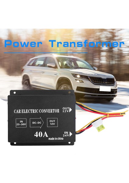 Araba Kamyon 40A 480W Dc 24V Için 12V Güç Dönüştürücü Elektrik Gerilim Düşürücü Adım Aşağı Trafo (Yurt Dışından) fiyatları