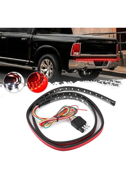 49 Inç LED IP65 Bagaj Kapağı Şerit Aydınlatma Çubuğu Çift Renkli Fren Dönüş Sinyal Lambası Drl Manyetikler Kamyon Römorkları (Yurt Dışından) fırsatları