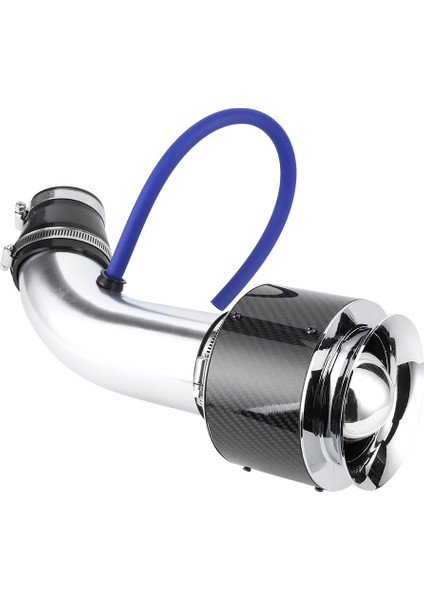 Karbon Fiber Stil Araba Soğuk Hava Girişi Filtre Alüminyum Boru Kiti 76MM 3in Evrensel Kiti(Küçük Boy Gümüş Alüminyum Tüp ) (Yurt Dışından) modelleri