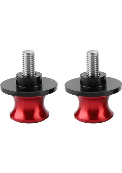 2 Adet 6mm Motosiklet Cnc Arka Standı Salıncak Kolu Biriktirme Kaydırıcılar Standı Salınım Koluleri (Kırmızı) (Yurt Dışından)