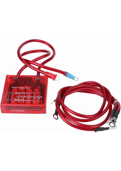 Evrensel Yakıt Tasarrufu Voltaj Sabitleyici Regülatörü Kiti W / 3 Topraklama Kablosu Kırmızı (Yurt Dışından) fiyatları