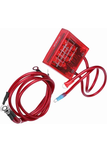 Evrensel Yakıt Tasarrufu Voltaj Sabitleyici Regülatörü Kiti W / 3 Topraklama Kablosu Kırmızı (Yurt Dışından) fırsatları