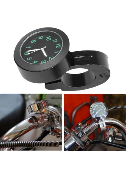 Evrensel Motosiklet Gidonu Montaj Saati Metal El Kavrama Çubuğu Saat Aksesuarı (Siyah) (Yurt Dışından) fırsatları