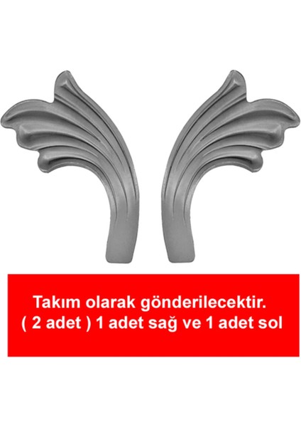 Ferforje Yaprak Dekoratif Süs, Boyasız, Şık Tasarım