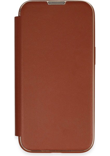 Iphone 13 Pro Max Kılıf Dolpin Kapaklı - Kahverengi Svlrs fiyatları