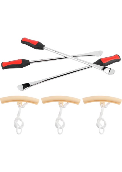 14.5 Inç Motosiklet Lastiği Tekerlek Değiştirme Kaşık Kolu Demir Jant Koruyucu Araç Kiti (Yurt Dışından) fırsatları