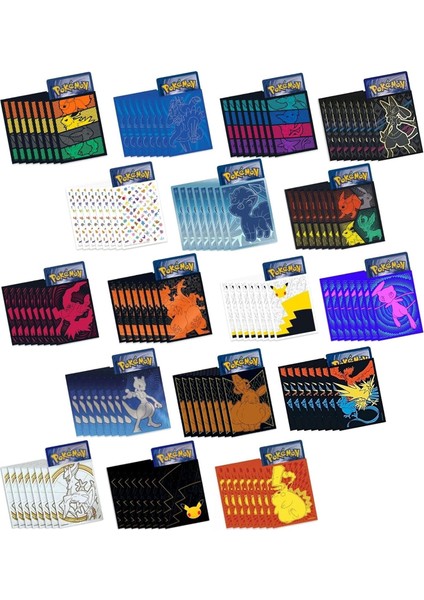 Orijinal 5 Adet Sleeve, Rastgele Tasarım, Pokemon Kartları ile Uyumlu Koruma