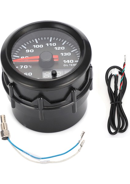 2in 52MM Araba Yağ Sıcaklık Ölçer Pointer 7 Renk LED Yağ Sıcaklık Ölçer Sensörü ile (Yurt Dışından)