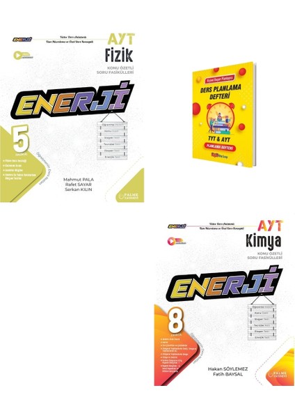 Ayt Enerji Fizik ve Kimya Konu Özetli Soru Fasikülleri + Planlama Defteri