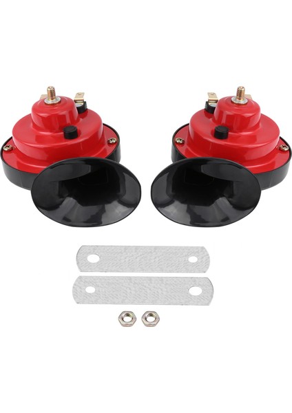 Çift Tonlu Yüksek Sesle Araba Salyangoz Havalı Korna 12V 135DB Evrensel Kamyon Araba Tekne Bisiklet (Yurt Dışından)
