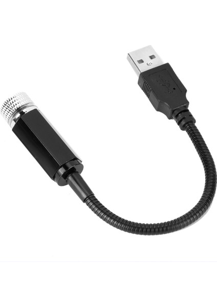 USB Araba Çatı Yıldızlı Gökyüzü Işık Romantik Evrensel Ortam Prktör Dekoratif Lampred (Yurt Dışından)