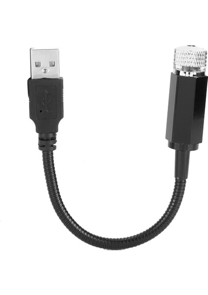 USB Araba Çatı Yıldızlı Gökyüzü Işık Romantik Evrensel Ortam Prktör Dekoratif Lampred (Yurt Dışından)