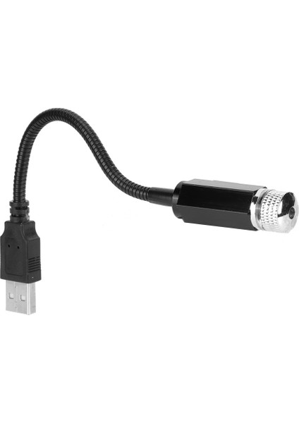 USB Araba Çatı Yıldızlı Gökyüzü Işık Romantik Evrensel Ortam Prktör Dekoratif Lampred (Yurt Dışından)