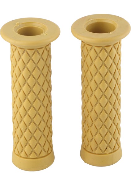 1 Çift 7/8 " 22MM Evrensel Ka Motosiklet Gidonu El Sapları Sonu Sıcak Sarı (Yurt Dışından)