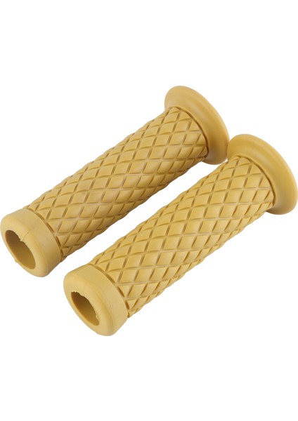 1 Çift 7/8 " 22MM Evrensel Ka Motosiklet Gidonu El Sapları Sonu Sıcak Sarı (Yurt Dışından)