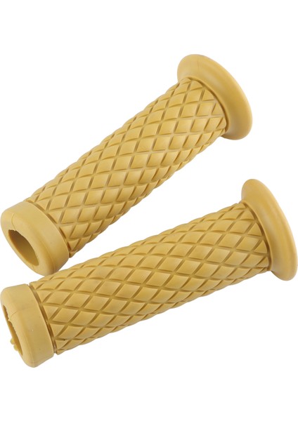 1 Çift 7/8 " 22MM Evrensel Ka Motosiklet Gidonu El Sapları Sonu Sıcak Sarı (Yurt Dışından)