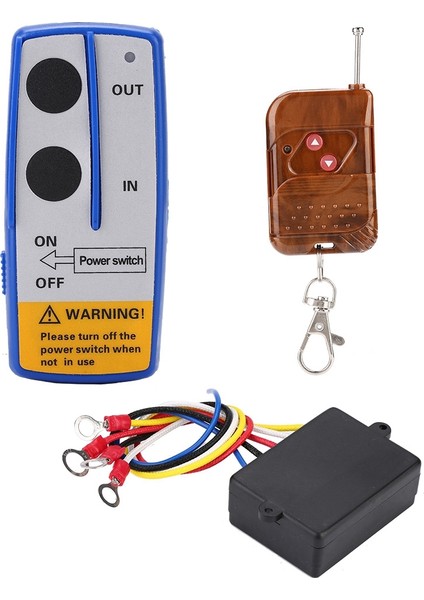 12V 50FT Evrensel Kablosuz Vinç Uzaktan Kumanda Kontrol Kiti Araba Kamyon Için (Yurt Dışından)