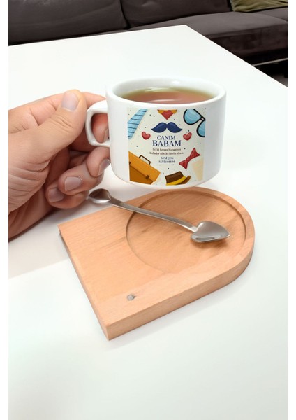 Baba Günü Özel, Şık Beyaz Çay Fincanı, Sevgiyle Hediye Edin modelleri
