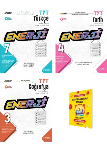 Tyt Türkçe Tarih ve Coğrafya 3lü Konu Özetli Soru Fasikülleri + Planlama Defteri