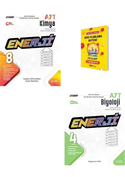 Ayt Enerji Kimya ve Biyoloji Konu Özetli Soru Fasikülleri + Planlama Defteri