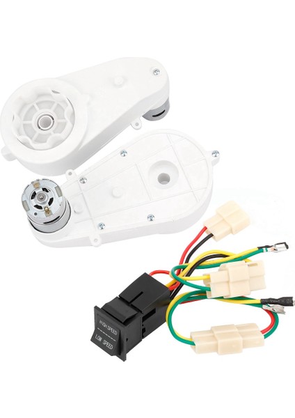 1 Çift 30000 Rpm Motor Şanzıman Için Çocuk Çocuk Elektrikli Bisiklet ile Motor Hattı 12 V (Yurt Dışından)