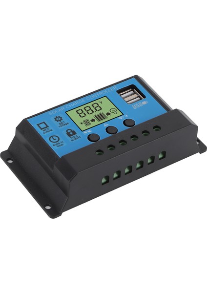 12V 24V Solar Şarj Deşarj Kontrol Pwm LCD Ekran Çift USB Çıkışı Regülatörü Ev Endüstriyel CAR20A (Yurt Dışından) fiyatları