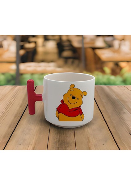 El Yapımı Winnie Baskılı 200 ml Beyaz Kupa, Şık ve Kullanışlı Tasarım