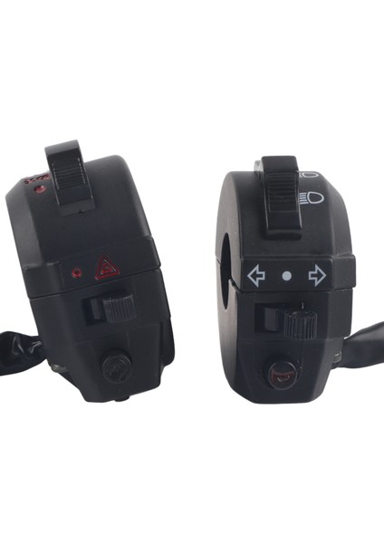 2 Adet Motosiklet Sol Sağ Boynuz Kolu Başlangıç Anahtar Tertibatı Için Fit ZJ125 CG125 125CC (Yurt Dışından)