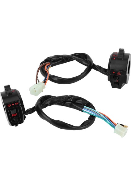 2 Adet Motosiklet Sol Sağ Boynuz Kolu Başlangıç Anahtar Tertibatı Için Fit ZJ125 CG125 125CC (Yurt Dışından) fiyatları