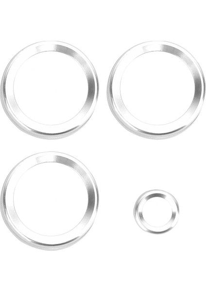 4 Adet Ac Klima Topuzu Ayar Kapağı Için Fit Range Rover Sport Otobiyografi Vogue (Gümüş) (Yurt Dışından)