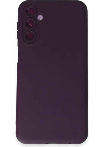 Samsung Galaxy M34 5g Kılıf Nano Içi Kadife Silikon - Mor Svlrs