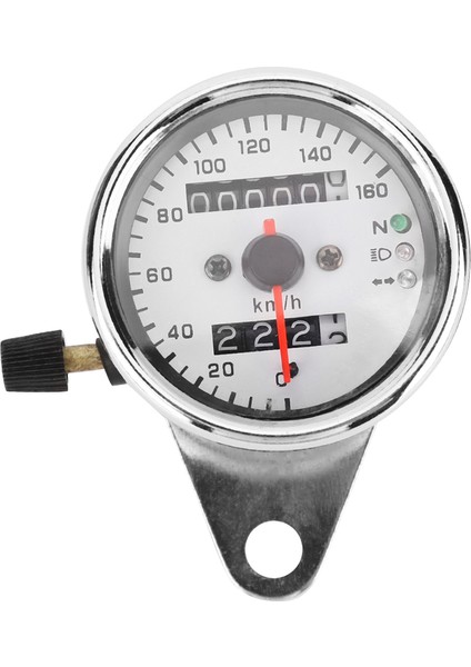Motosiklet Metre Kilometre Kilometre Sayacı Ölçer Dönüş Sinyali Far Göstergesi Vintage Çelik 12V (Yurt Dışından) fiyatları