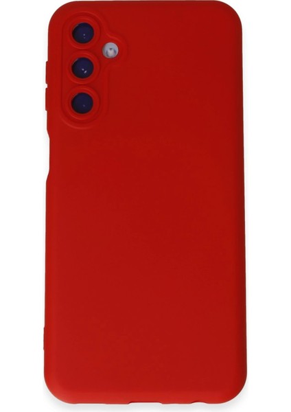 Samsung Galaxy M14 5g Kılıf Nano Içi Kadife Silikon - Kırmızı Svlrs