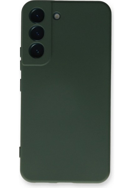 Samsung Galaxy S23 Kılıf Nano Içi Kadife Silikon - Koyu Yeşil Svlrs