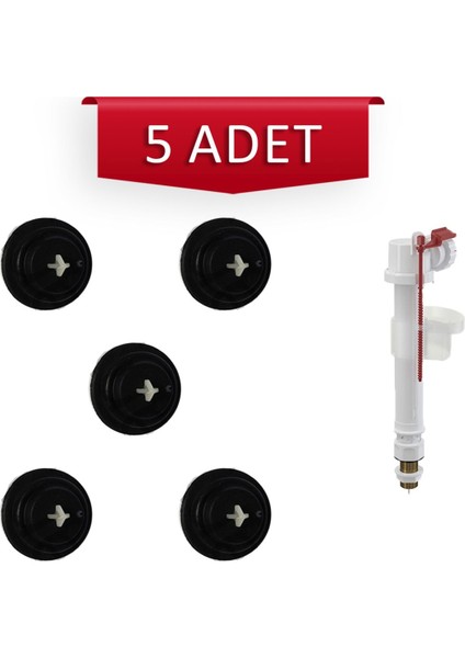 5 Adet Kale Klozet Rezervuar Iç Takım Flatör Contası Klozet Şamandıra Contası Kale Doldurma Contası