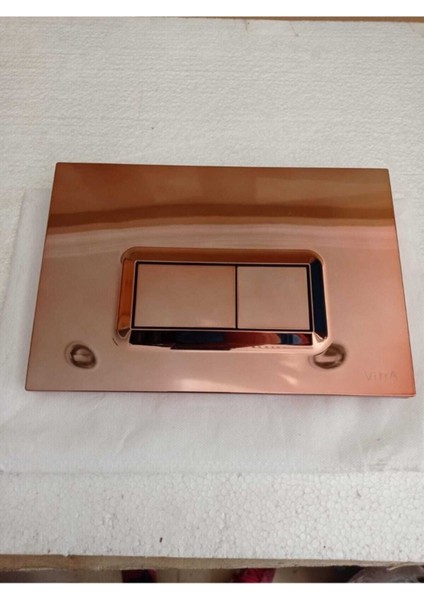 Gömme Rezervuar Kumanda Paneli Rose Gold Bakır Panel Rose Gold Tuş Basma Paneli Uyumlu modelleri