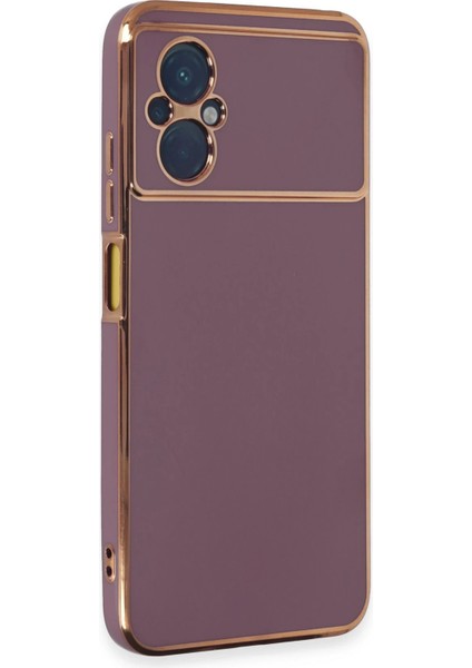 Xiaomi Poco M5 Kılıf Volet Silikon - Mor Svlrs