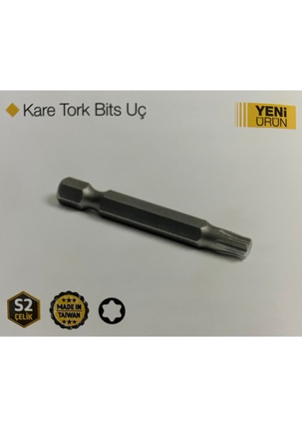 Kare Tork Bits Uç Set Şeklinde Toplam 5 Adet Detaylar Ürün Açıklamasında fiyatları