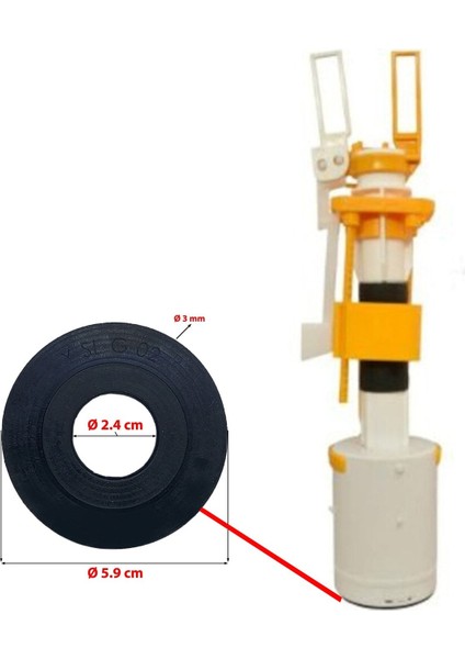 Kale Rapid Gömme Rezervuar 3/8 Komple Set Tamir Takımı Komple Iç Takım 40CM Set fiyatları