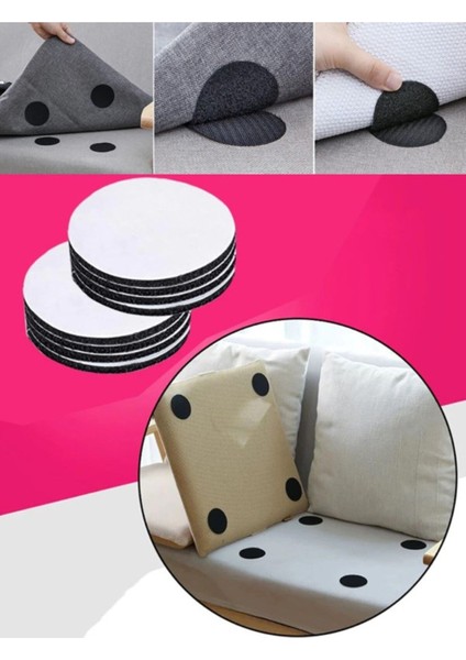 Kaydırmaz Halı ve Kilim Cırt Seti, 10 Parça, Güvenli ve Pratik Kullanım fırsatları