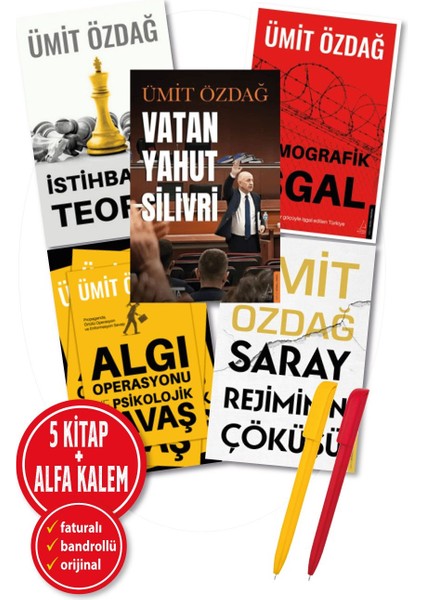 Alfa Kalem+Ümit Özdağ Yeni 5 Kitap (Silivri+Demografik Işgal+Algı Operasyonu+Saray Rejiminin)