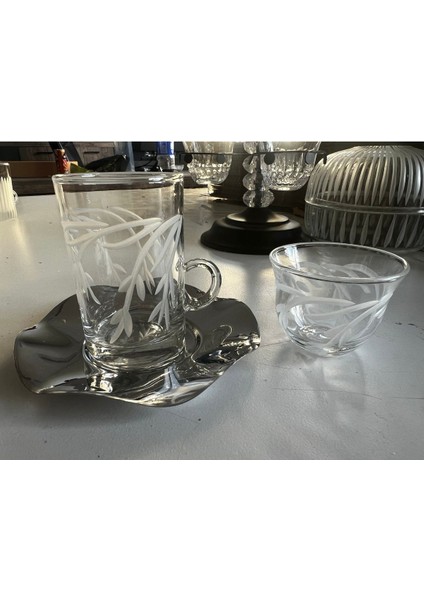 18 Parça Gümüş Çay ve Kahve Seti, Şık ve Zarif Takım