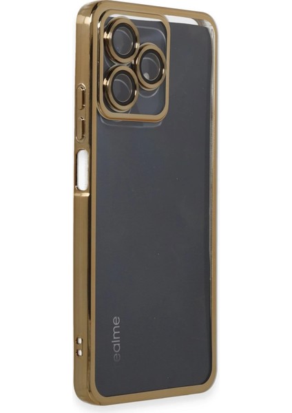 Realme C53 Kılıf Razer Lensli Silikon - Gold Svlrs fiyatları