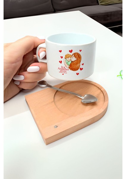 Ilk Anneler Günü Için Şık Beyaz Çay Fincanı Hediye Seçeneği fiyatları