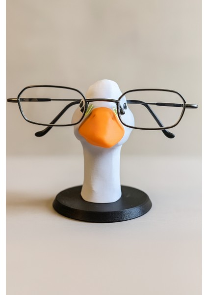 Masaüstü Ördek Gözlük Tutucu | Dekoratif Çalışma Masası Gözlük Tutucu | %100 Doğal Malzeme fırsatları