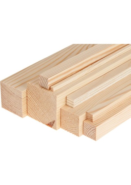 2X3X100 cm Ahşap Çıta Taslak Tahta, Planyalı Kereste, Dayanıklı ve Kaliteli Malzeme
